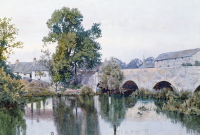 Stone Bridge into Village, 1889 by William Garden Fraser